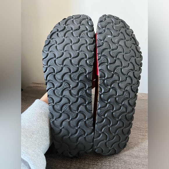 BETULA Birkenstock Red Sandals Size 11 - Picture 2 of 8